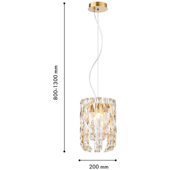4721-4P, подвесная люстра, D200xH800/1300, 4xG9x40W, excluded