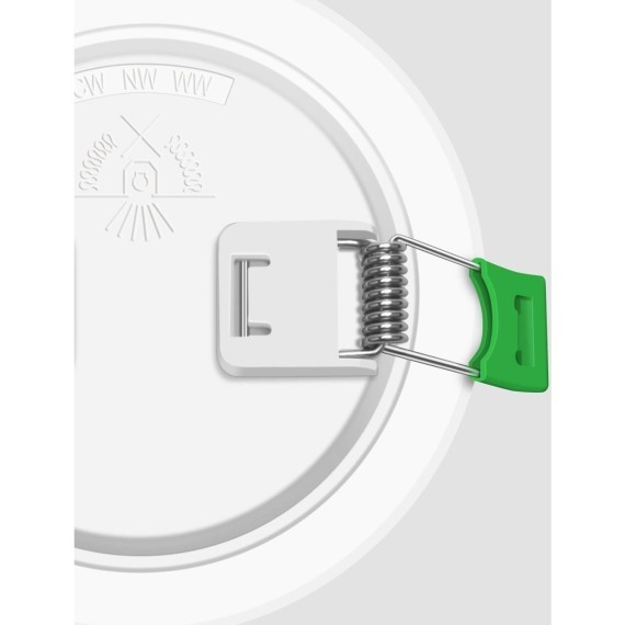 4645-1C, врезной светильник, D113xH30, cutout:D90, LEDx7W, 450LM/560LM/500LM, 3000K/4000K/6500K, IP44, CRI>80, beam angle:120, included