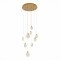 SL6104.203.09 Светильник подвесной ST-Luce Золотистый/Прозрачный,С пузырьками воздуха LED 9*3W 3000K MONTECELIO