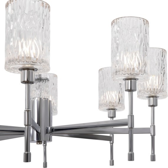 Люстра подвесная Freya FR5133PL-08CH Elsa под лампы 8xE14 60W