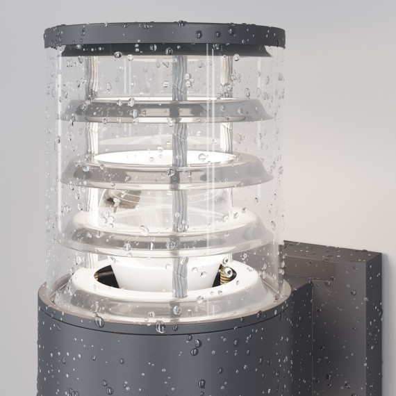 Уличный настенный светильник Maytoni O576WL-02GR Bronx IP54 под лампы 2xE27 60W