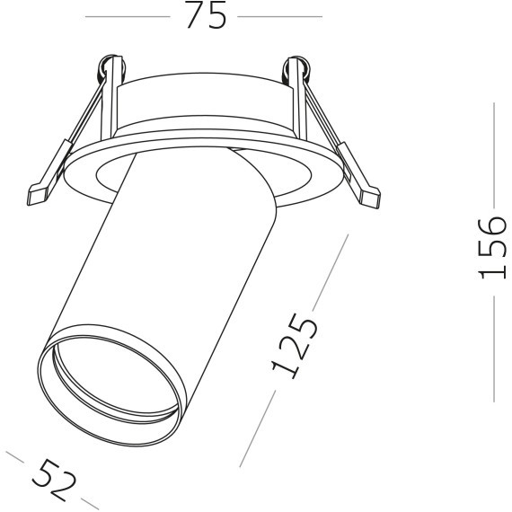 ST759.448.07 Св-к встр. Белый LED 1*7W 4000K 560Lm Ra90 60° IP20 D95xH156 220-240VV Встраиваемые светильники