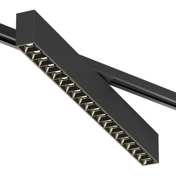 Однофазный двужильный светодиодный трековый светильник Denkirs DK6634-BK Edder 3000К 3120Лм CRI90+ 24° 40Вт