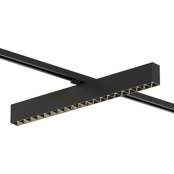 Однофазный двужильный светодиодный трековый светильник Denkirs DK6634-BK Edder 3000К 3120Лм CRI90+ 24° 40Вт