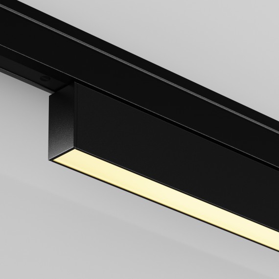 TR192-1-8W2.7K-B Ультратонкий трековый диммируемый по TRIAC 0/1-10V магнитный светодиодный светильник Maytoni Levity CRI90+ 2700К 250Лм 100° 8Вт