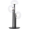 Настольная лампа Crystal Lux BOSQUE LG3 BLACK/TRANSPARENT
