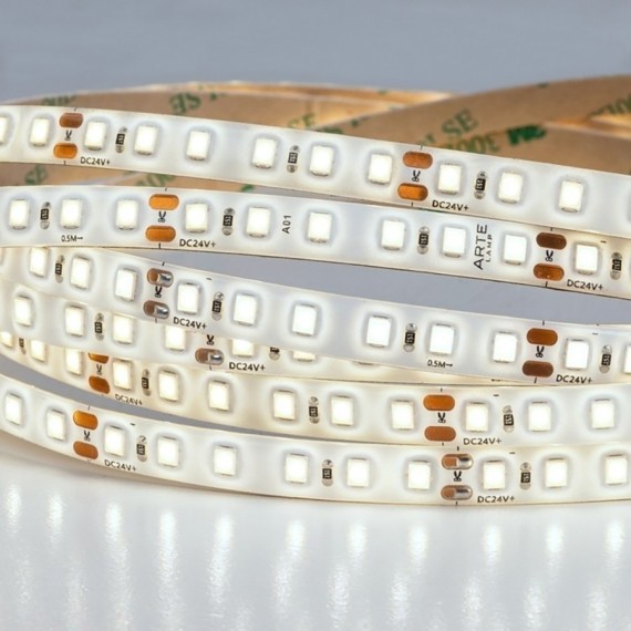A2412008-05-4K Светодиодная лента 24В 9,6Вт/м 1000Лм/м 4000K CRI 90+ 8мм SMD2835 120шт/м 5м IP65