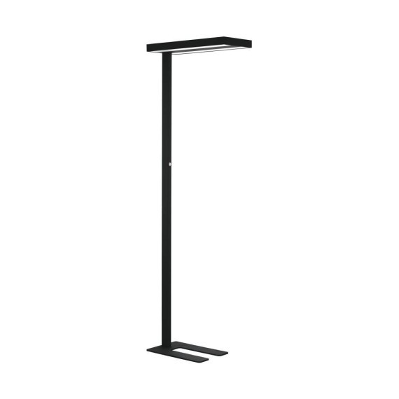 67331 GARABELLA Светодиодный диммируемый торшер с выключателем, TRIAC, прозрачный пластик/черный металл, 220V, 4000K