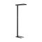 67331 GARABELLA Светодиодный диммируемый торшер с выключателем, TRIAC, прозрачный пластик/черный металл, 220V, 4000K