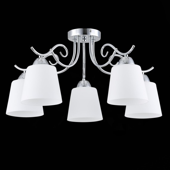 SLE103902-05 Светильник потолочный Хром/Белый E27 5*60W LIADA