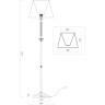 Торшер с абажуром Freya FR2539FL-01G Ksenia под лампу 1xE27 40W
