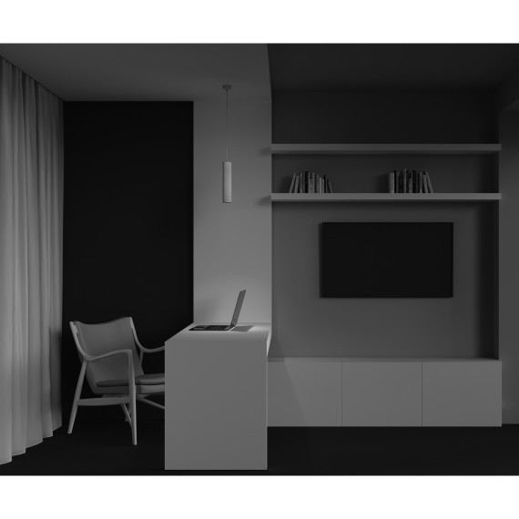 Подвесной светильник цилиндр Maytoni P038PL-01W Focus Design под лампу 1xGU10 50W