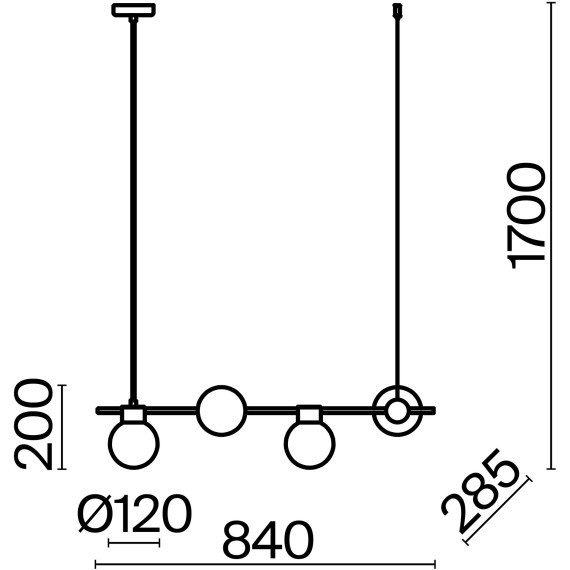 Подвесной светильник Freya FR5232PL-04B