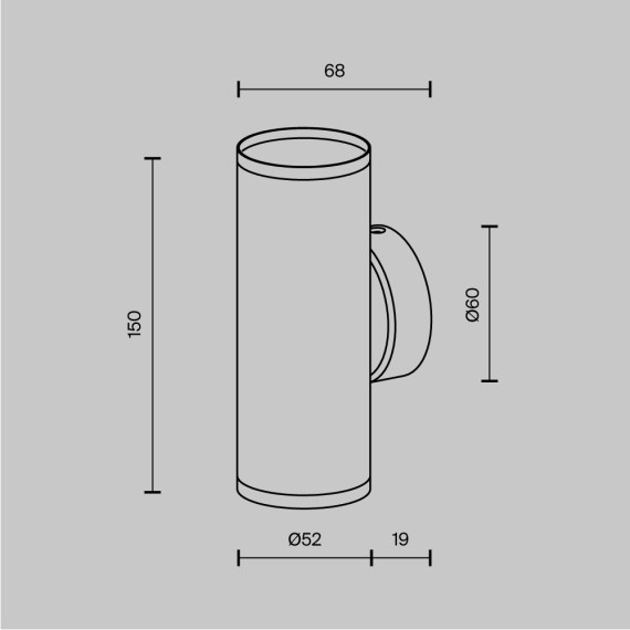 Бра Maytoni C068WL-02MG Focus S под лампы 2xGU10 10W