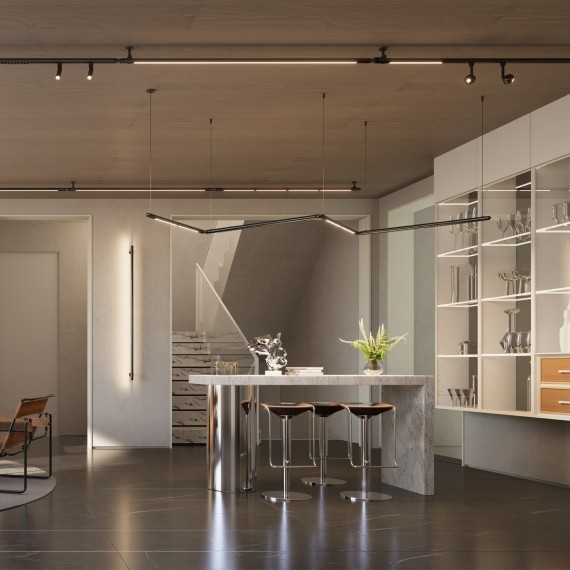 359362 Светодиодный модульный трековый светильник SMART (TUYA, Алиса, Bluetooth, Wi-Fi) Novotech Glat CRI90+ 3000-6000К 640Лм 110° 8W