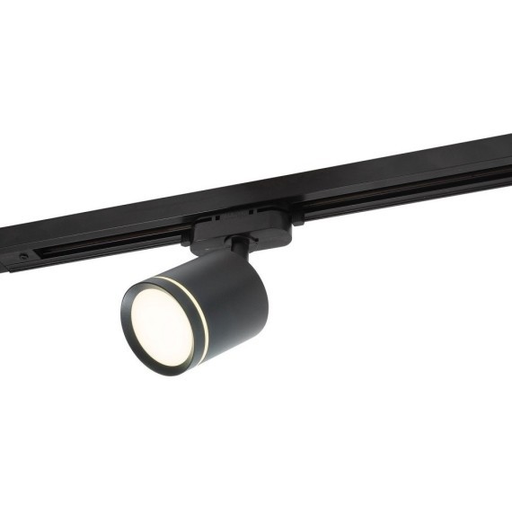 Однофазный двужильный светодиодный трековый светильник Denkirs DK6400-BK SOLID Ribe 4000К 630Лм CRI90+ 120° 5Вт