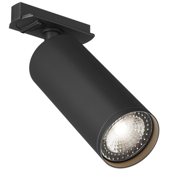 Однофазный двужильный трековый светильник Denkirs DK6202-BK SOLID Tube под сменную лампу GU10