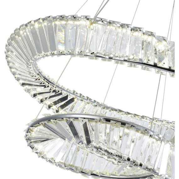 SL6204.101.02 Светильник подвесной ST-Luce Хром/Прозрачный LED 1*52W 4000K RITORTO