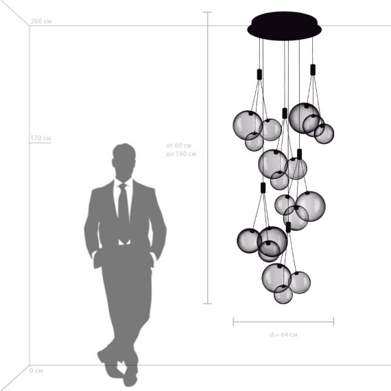 Люстра подвесная Sferetta Lightstar 801180