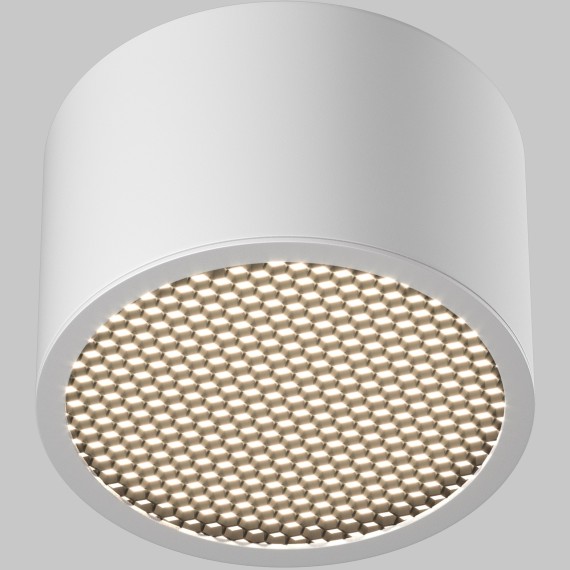 C122CL-GX53-W Потолочный белый влагозащищенный светильник с антибликовым фильторм под лампу GX53 Maytoni