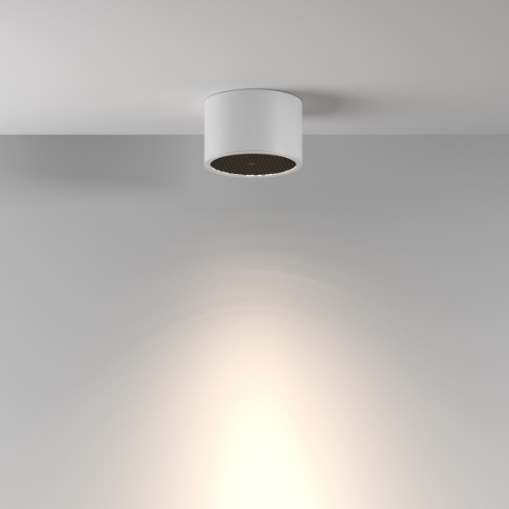 C122CL-GX53-W Потолочный белый влагозащищенный светильник с антибликовым фильторм под лампу GX53 Maytoni