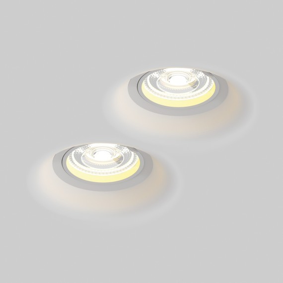 Рамка (светильник) скрытого монтажа лампочек и LED модулей MR16 в натяжной потолок Anello Lightstar 112000