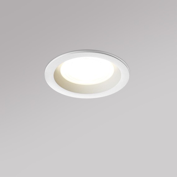 359842 Белый круглый светодиодный светильник с перекл. цв. температуры 10W 1100Лм 2700;3200;4000К 120° UGR16 CRI93 IP44 Novotech FLUO