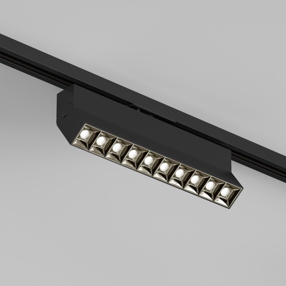 Однофазный двужильный светодиодный трековый светильник Denkirs DK6636-BK Edder 3000К 1560Лм CRI90+ 24° 20Вт