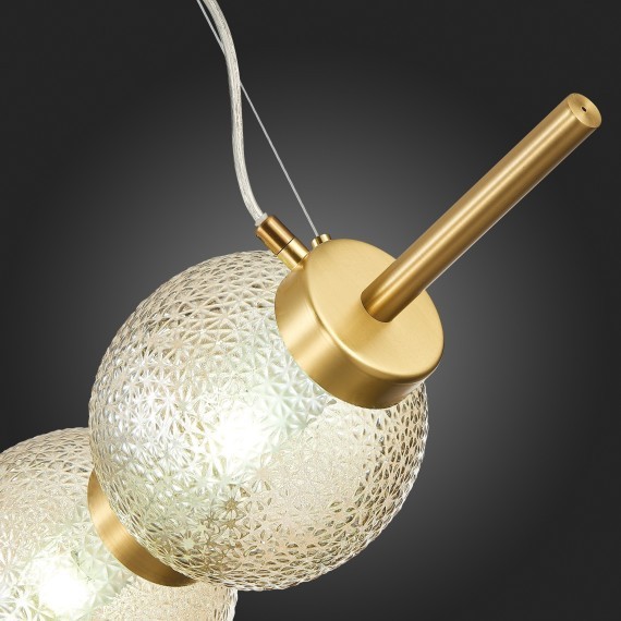 SL1155.313.03 Светильник подвесной ST-Luce Латунь/Коньячный E14 3*40W MARENA