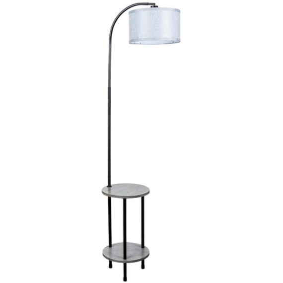 Торшер со столиком Arte Lamp A4055PN-1BK COMBO под лампу 1xE27 60W