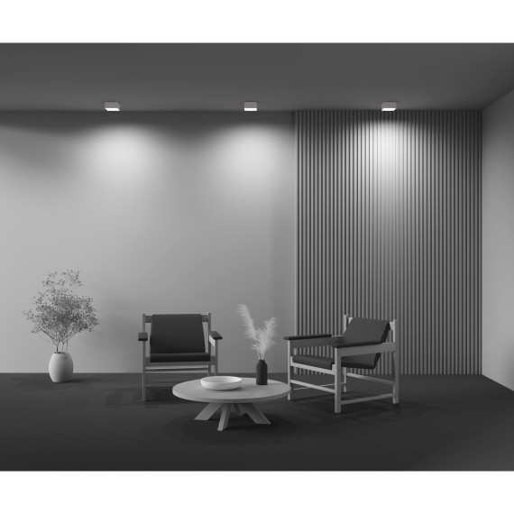 Потолочный светильник Technical C032CL-12W4K-SQ-W