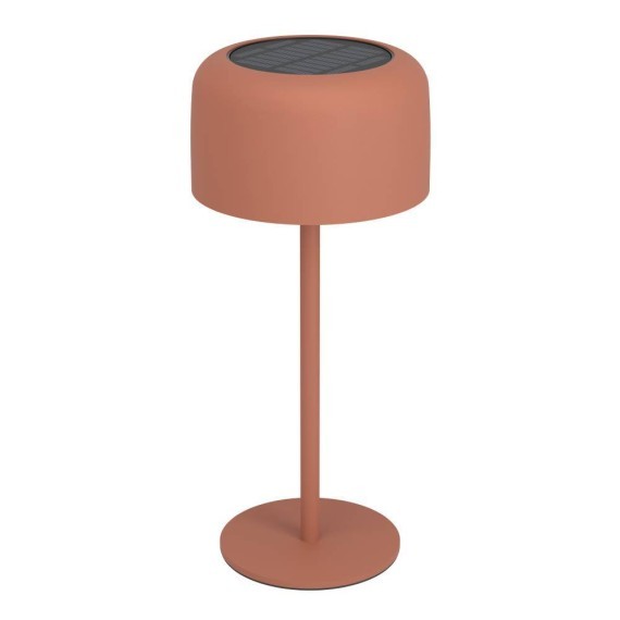 901896 ROCCANOVA Настольная светодиодная лампа на солнечной батарее сенсорная диммируемая IP44, 2,8Вт, 270Лм, 3000К, H300, металл, красный