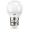 53216T Лампа Gauss LED Elementary Шар 6W E27 2700K 1/40 (3 лампы в упаковке)