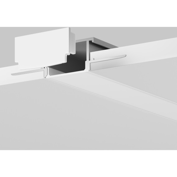 Алюминиевый профиль встраиваемый скрытого монтажа 61x14 (Серебро, 3 м), ALM-011-S-3M 636009