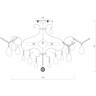 Люстра потолочная Freya FR2302-CL-06-WG Chabrol под лампы 6xE14 40W