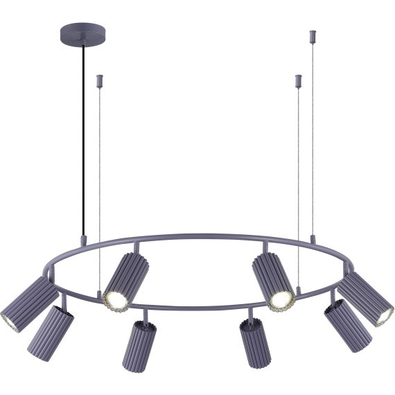 SL1213.703.08 Светильник подвесной ST-Luce Серый/Серый GU10 8*5W 4000K KENDO
