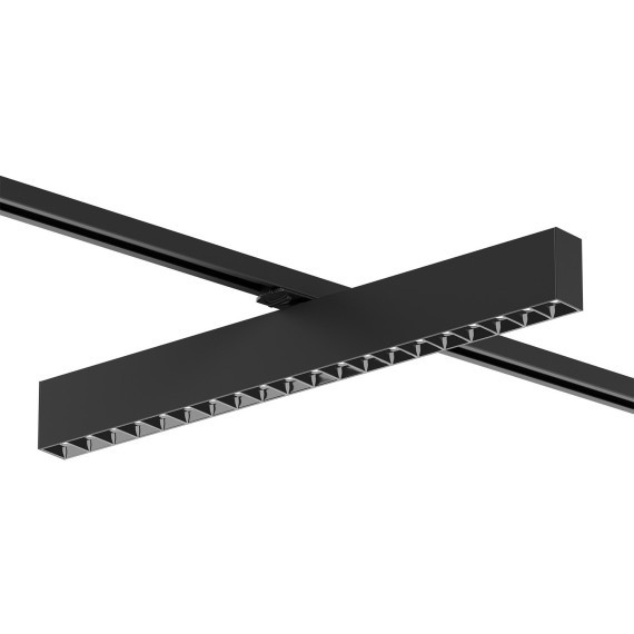 Однофазный двужильный светодиодный трековый светильник Denkirs DK6644-BK Edder 4000К 3120Лм CRI90+ 24° 40Вт