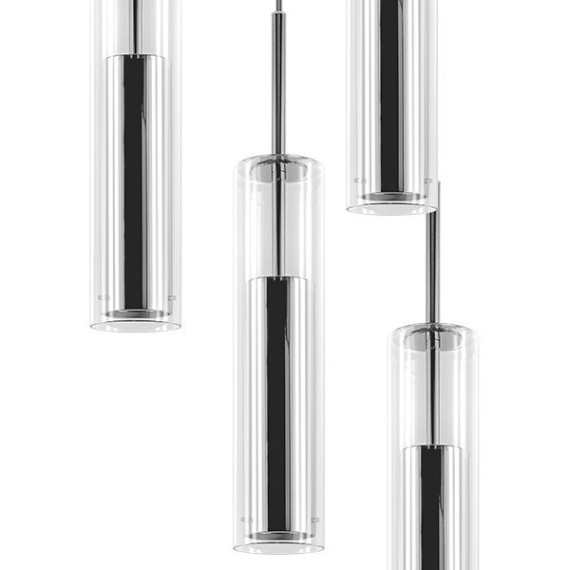 Длинный подвесной светильник Lightstar 756054 Cilino под лампы 5xGU10 200W