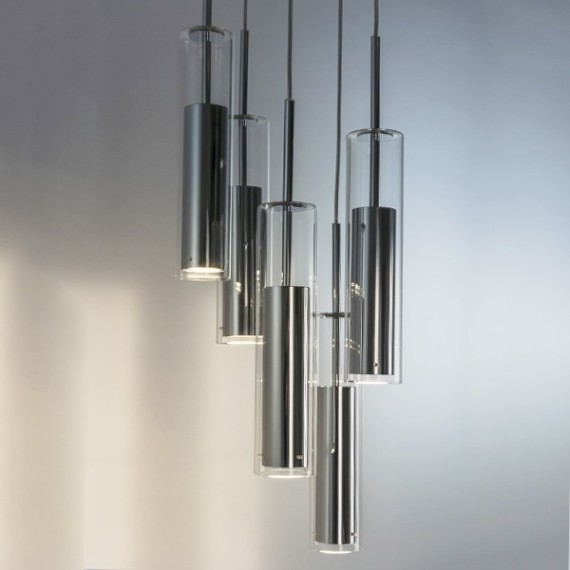 Длинный подвесной светильник Lightstar 756054 Cilino под лампы 5xGU10 200W