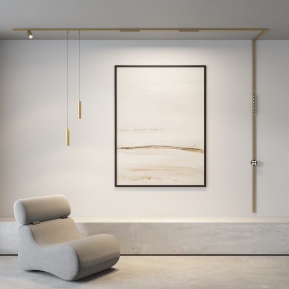 DK5744-SB Трековый магнитный светодиодный светильник Denkirs Shine 48V CRI90+ 3000К 500Лм 36° 8Вт