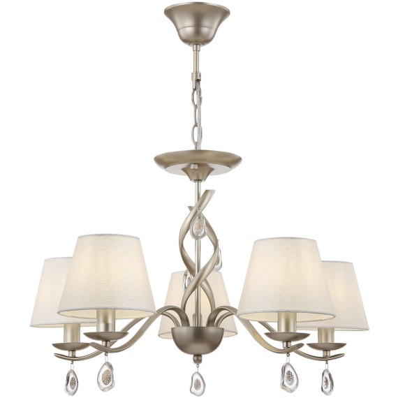 Люстра потолочная Freya FR2001PL-05G Monique под лампы 5xE14 40W