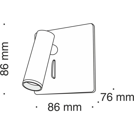 Бра для чтения светодиодное с выключателем Mirax C040WL-L3W3K