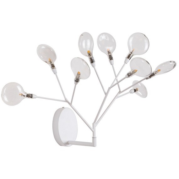Бра Crystal Lux EVITA AP9 WHITE/TRANSPARENT