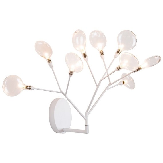 Бра Crystal Lux EVITA AP9 WHITE/TRANSPARENT