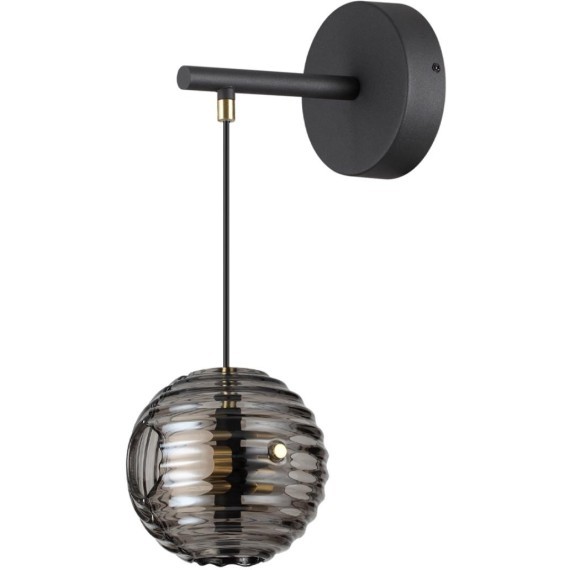 5041/12WL MODERN ODL24 425 черн./золото/дымчатый/металл/стеко Бра LED 12W 4000К 1526Лм TRONI