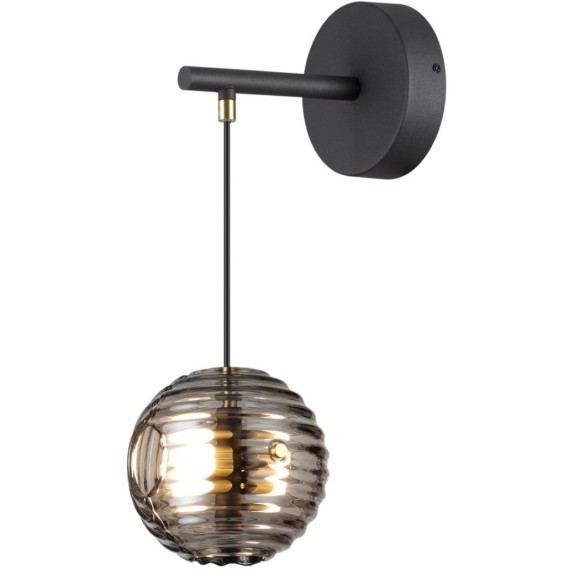 5041/12WL MODERN ODL24 425 черн./золото/дымчатый/металл/стеко Бра LED 12W 4000К 1526Лм TRONI