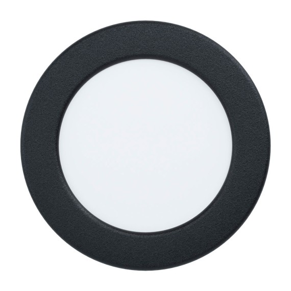 99157 Светодиодный встраиваемый светильник FUEVA 5, 5,5W (LED), ?117, ET26, 700lm, 4000K, сталь, черный/пл