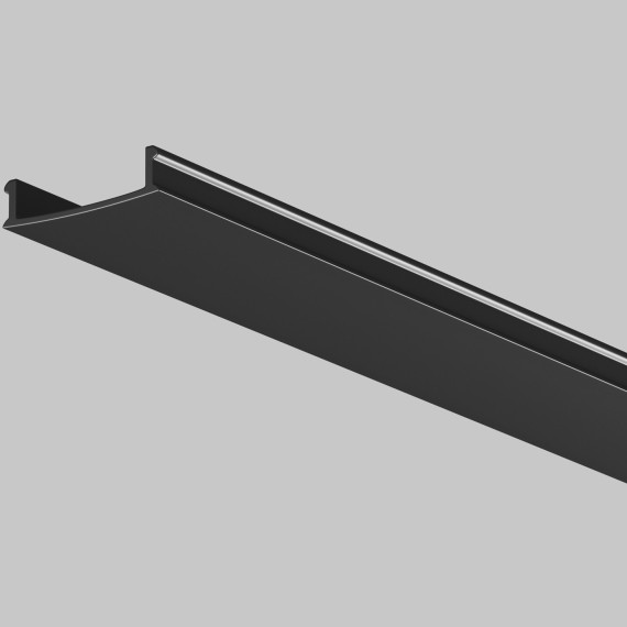 Рассеиватель для профиля 61×14 (Чёрный, 2 м), 642014