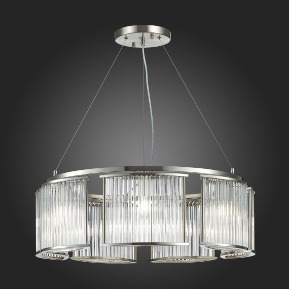 SL1627.103.07 Люстра подвесная ST-Luce Хром/Прозрачный E14 7*40W VELLETRI