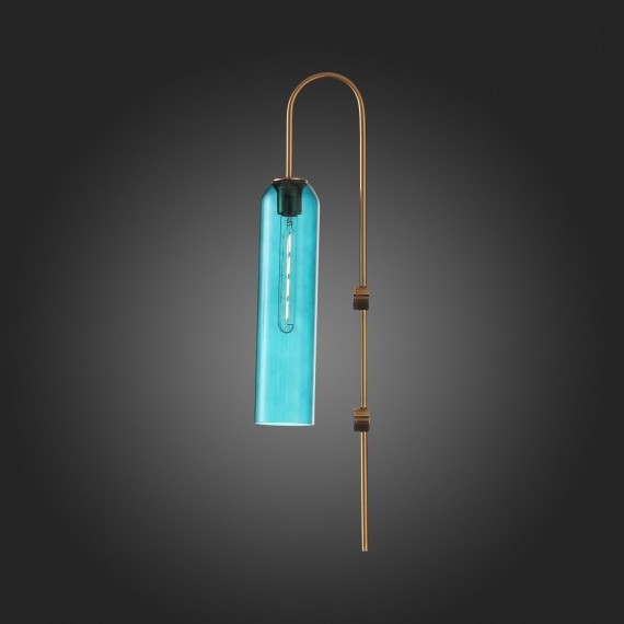 SL1145.381.01 Светильник настенный ST-Luce Латунь/Зелёный E27 1*60W CALLANA